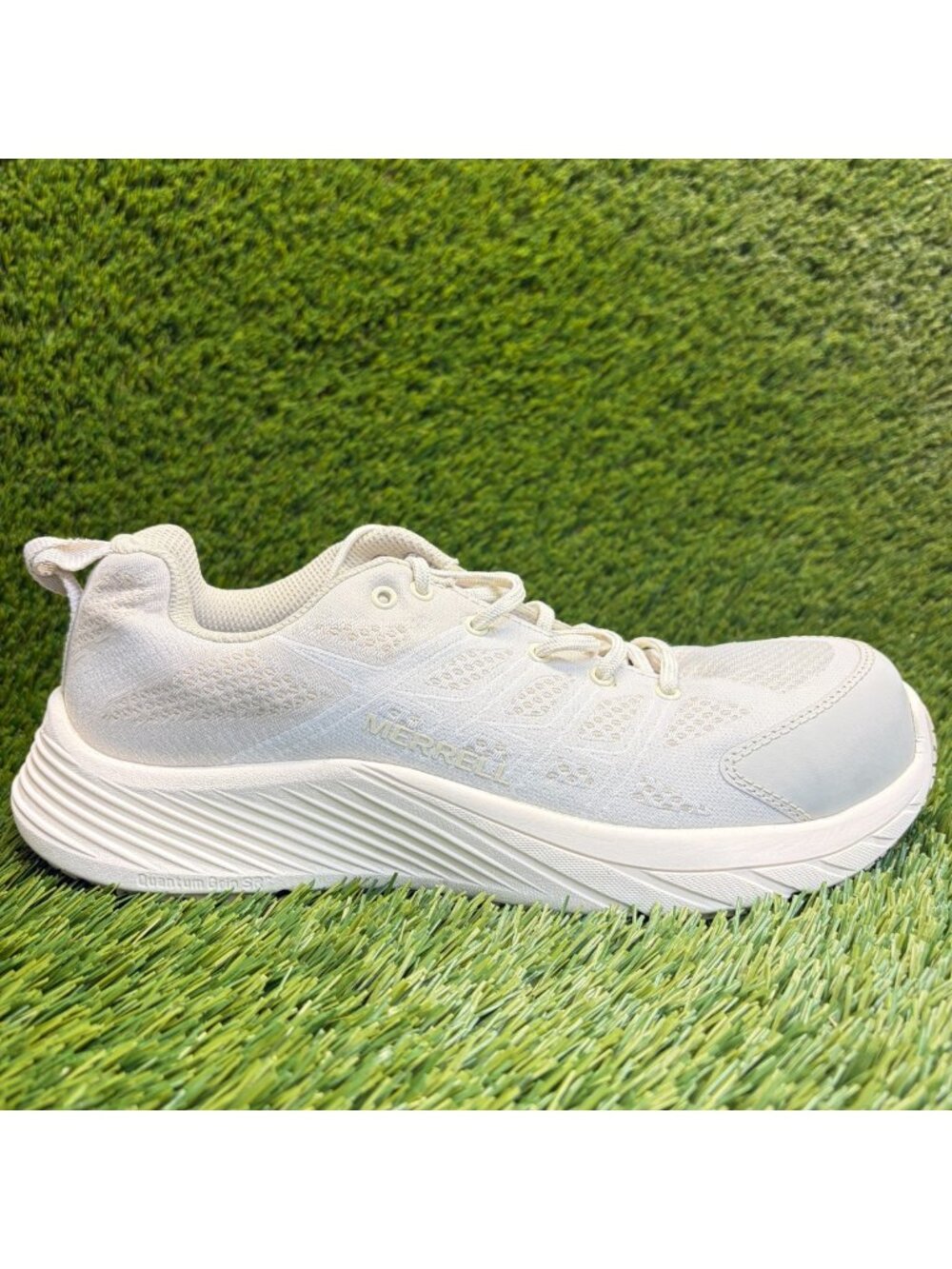 Merrell Moab Flight Womens Size 9.5 White Beige Athletic Running Shoes Sneakers